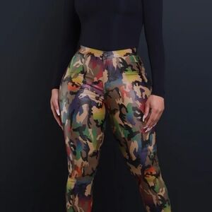 Colorful Camouflage Women's Leggings
